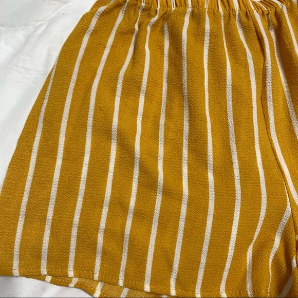 PEPPERMINT USA Paperbag Waist Striped Shorts - Picture 8 of 10